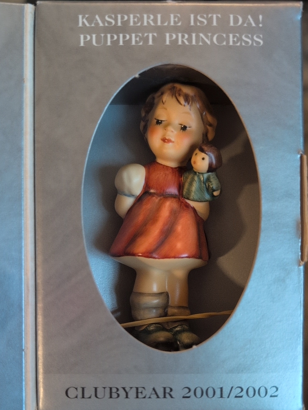 Hummel Puppet Princess Figurine in Red and Cream